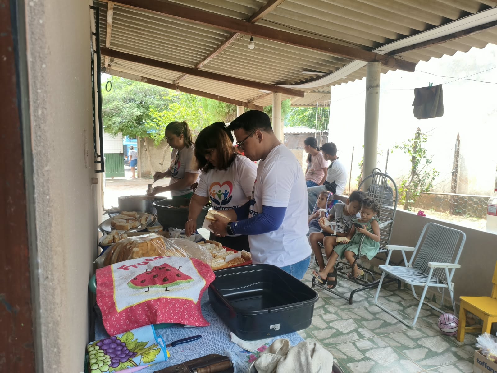 Registro da mobilização de voluntários
